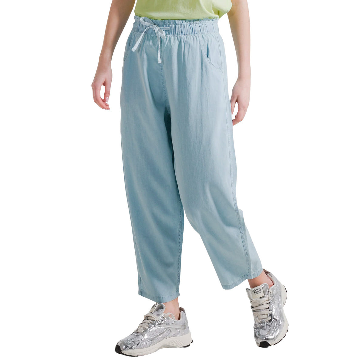 PANTALONI BALLOON DENIM LYOCELL DONNA