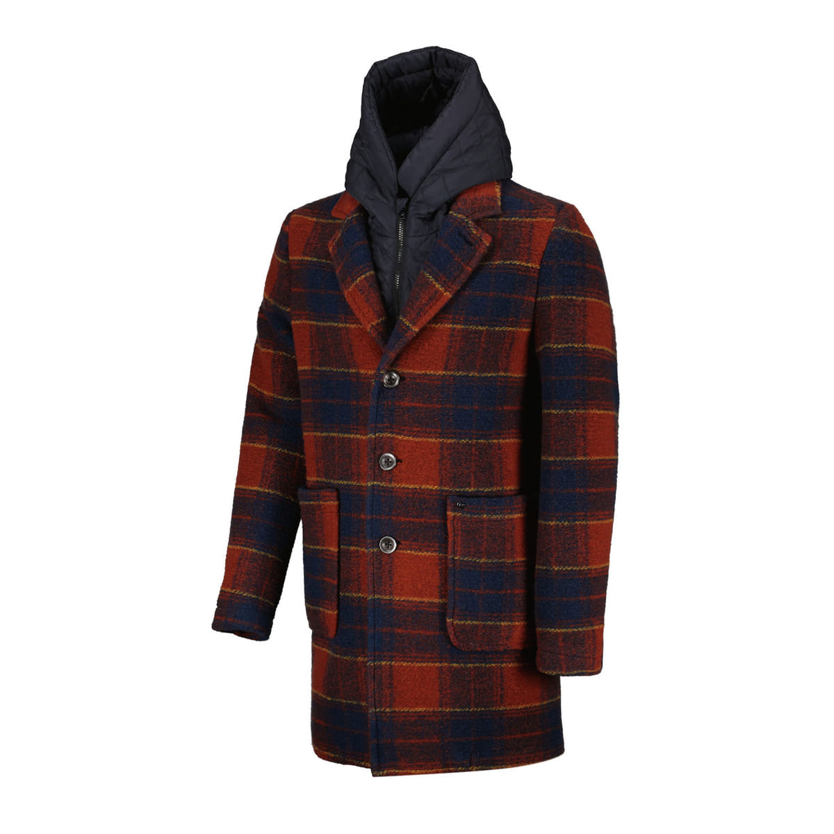 CAPPOTTO CON PETTORINA CAPPUCCIO