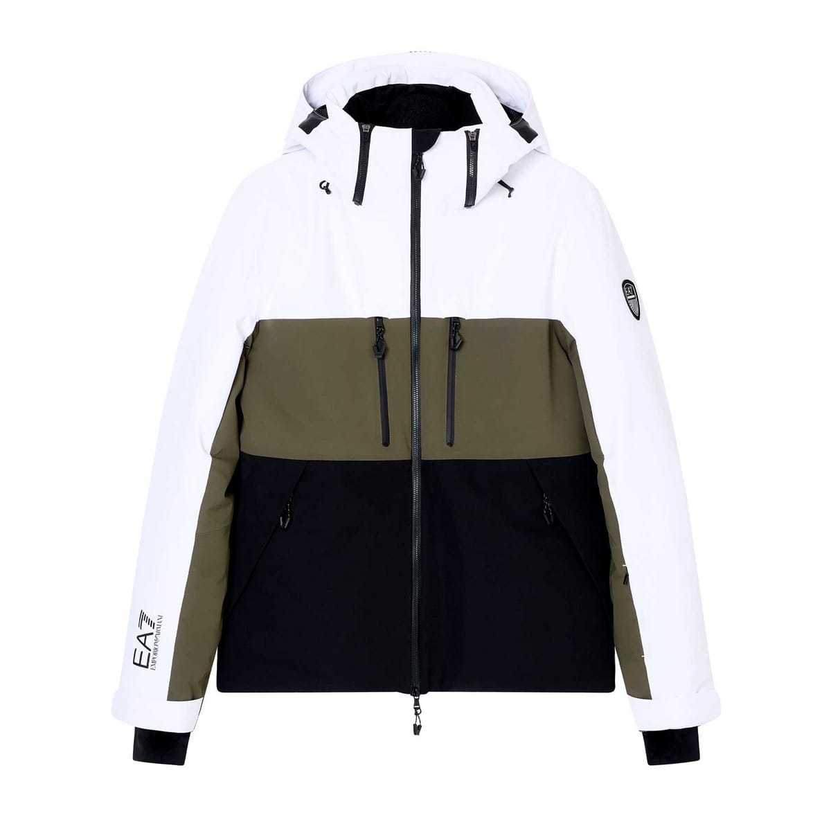 Ea7 Emporio Armani Giacca Kitzbuhel Protectum7 Bianco, Multicolor Uomo
