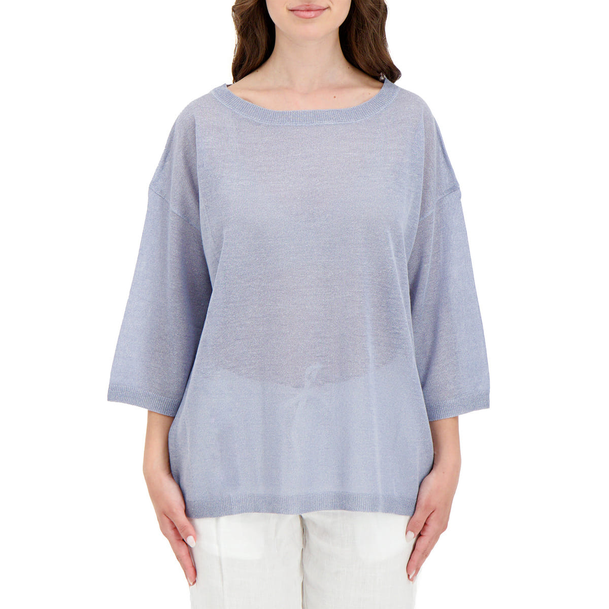 MAGLIA BOXI VISCOSA LINO DONNA