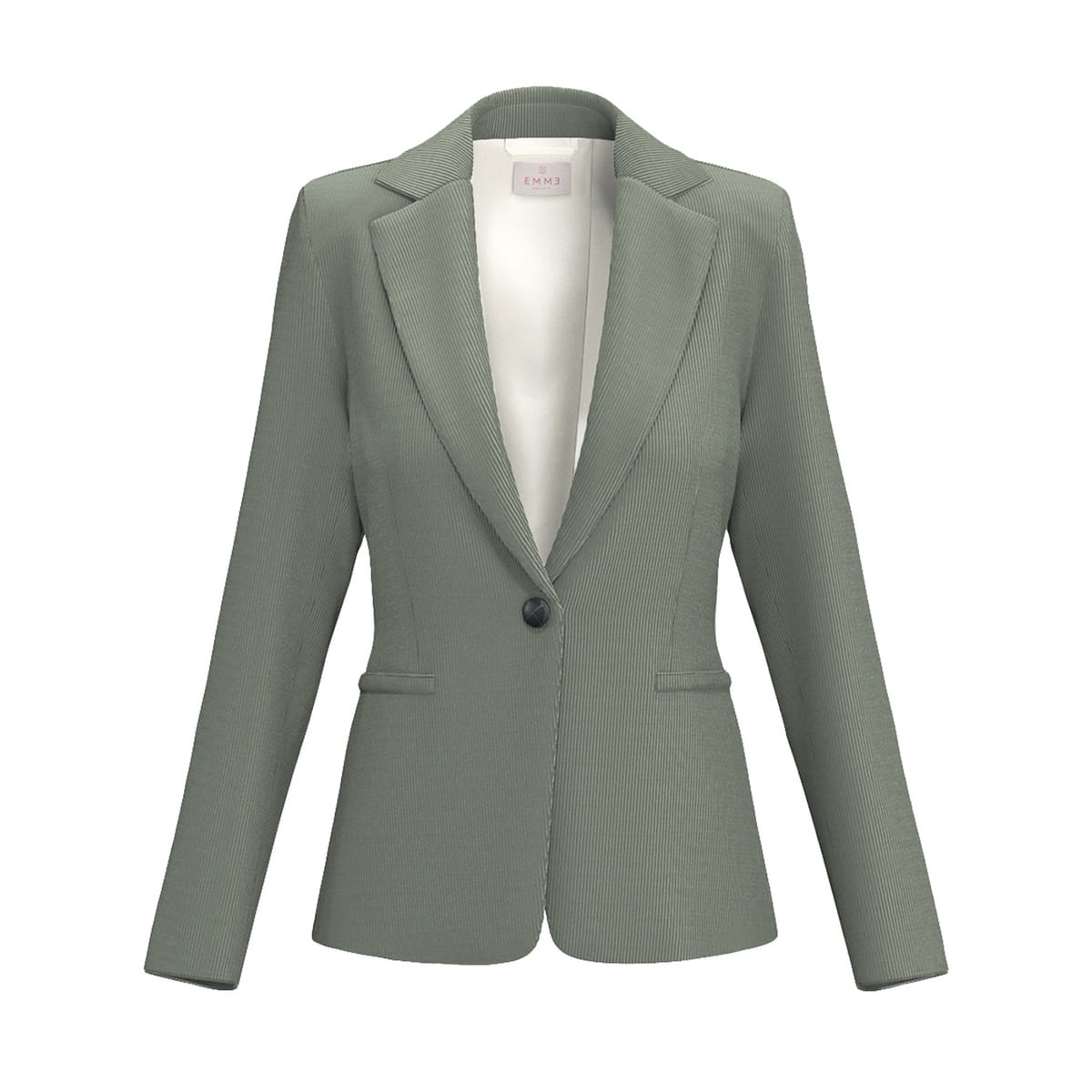 Blazer 1 Bottone In Velluto Coste Stretch Donna