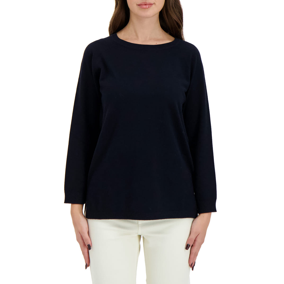 MAGLIA GIROCOLLO IN VISCOSA STRETCH DONNA