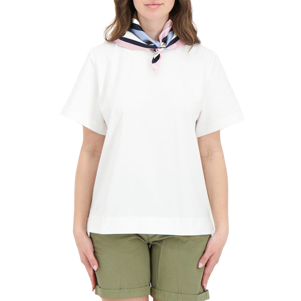 T-SHIRT CON FOULARD DONNA