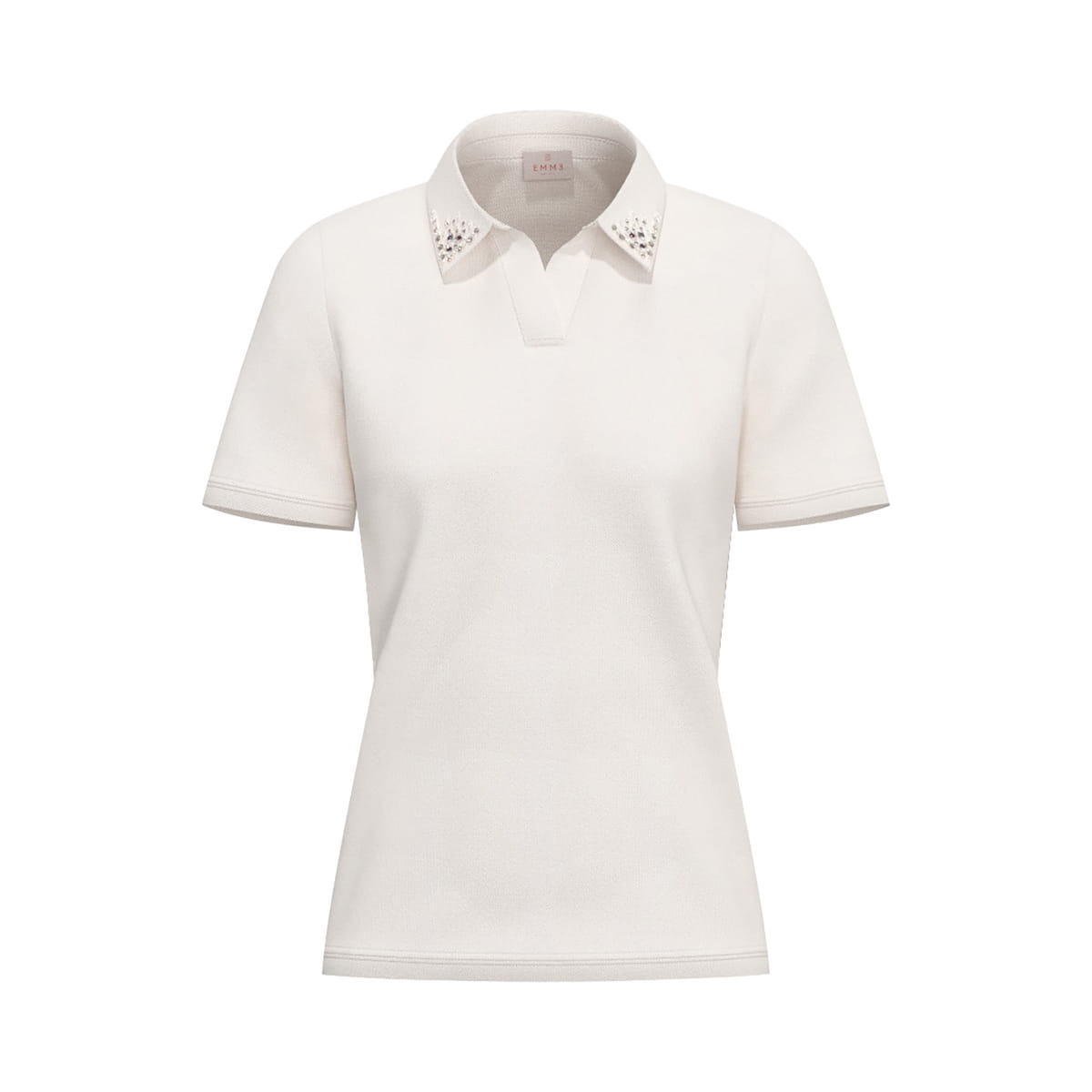 POLO CON PERLE E CRISTILLI DONNA