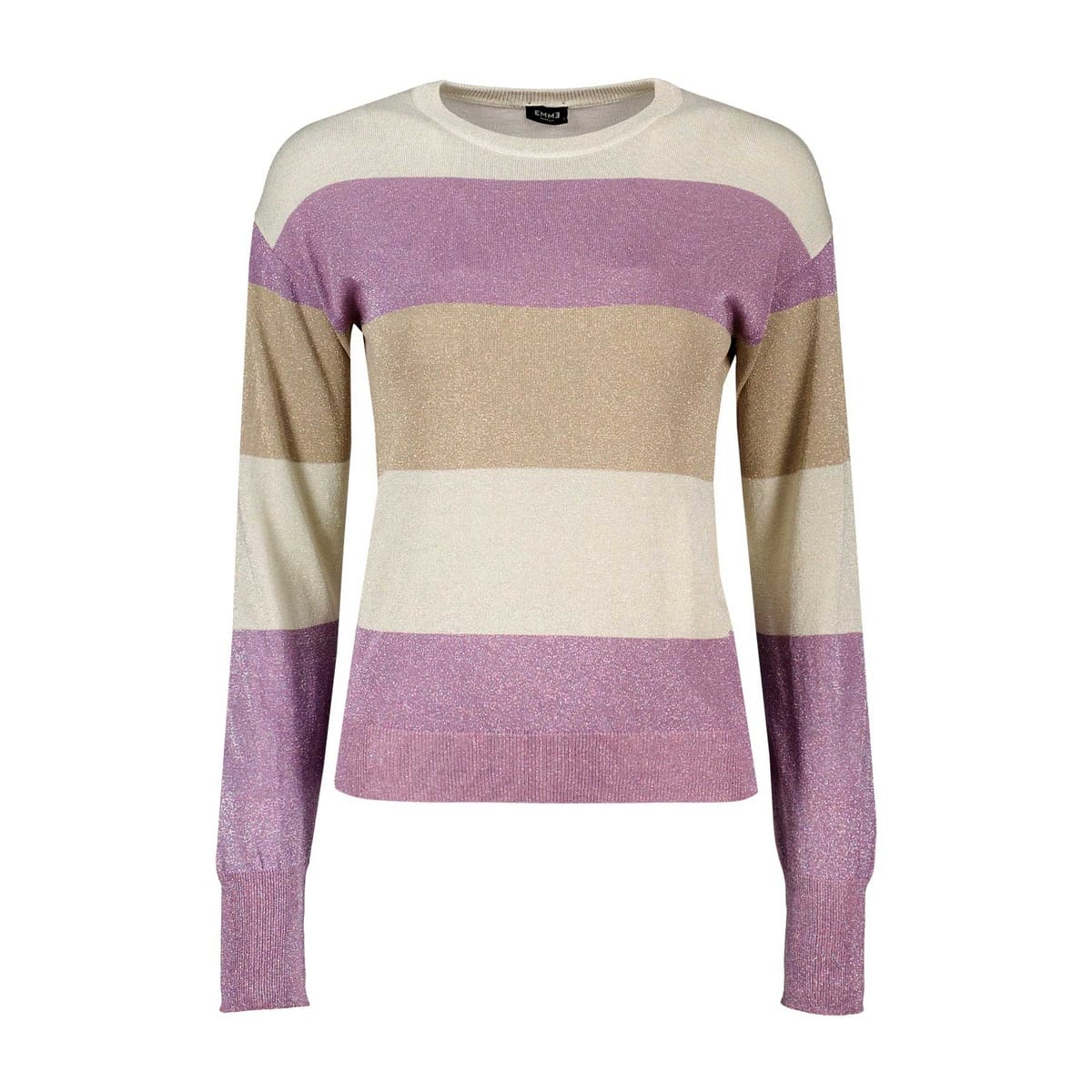 MAGLIONE GIROCOLLO A RIGHE CON LUREX PICASSO DONNA