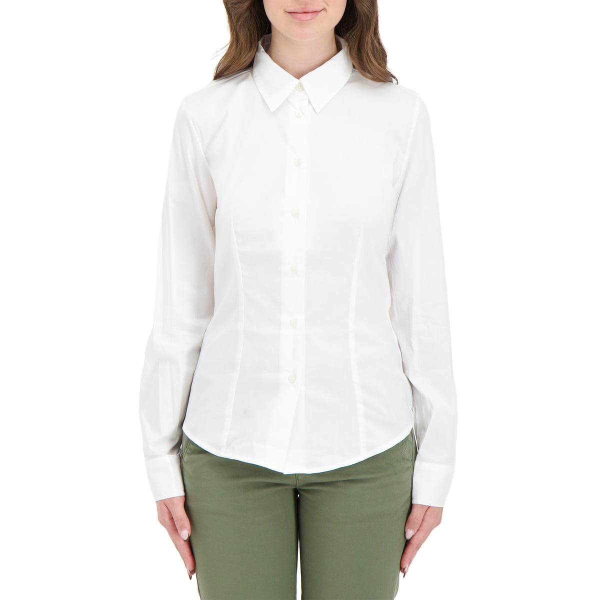 CAMICIA SLIM IN POPLINE STRETCH DONNA