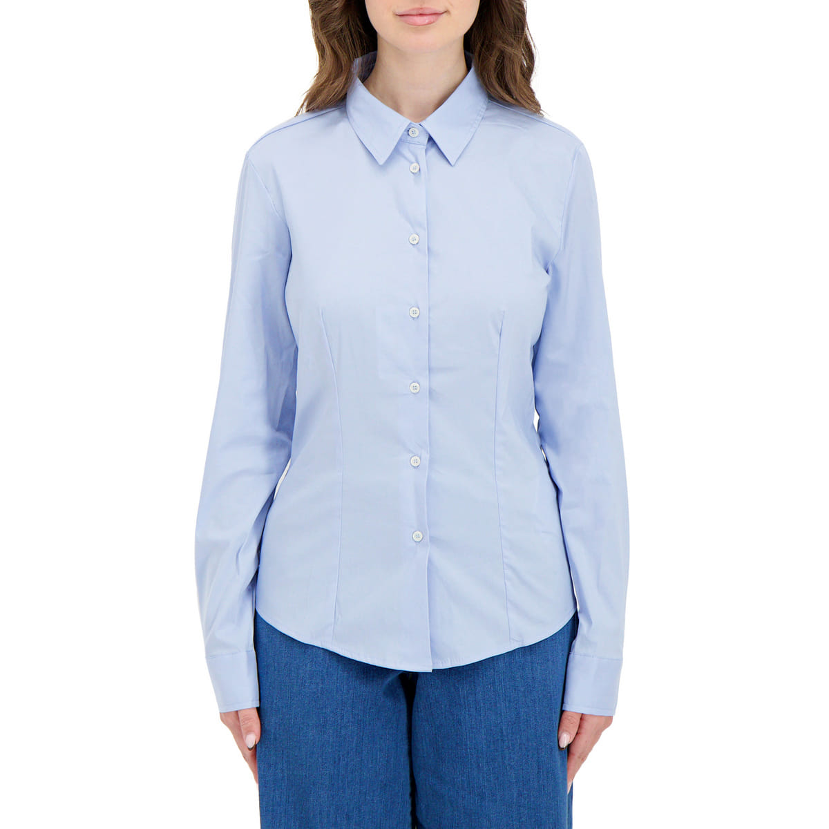 CAMICIA SLIM IN POPLINE STRETCH DONNA