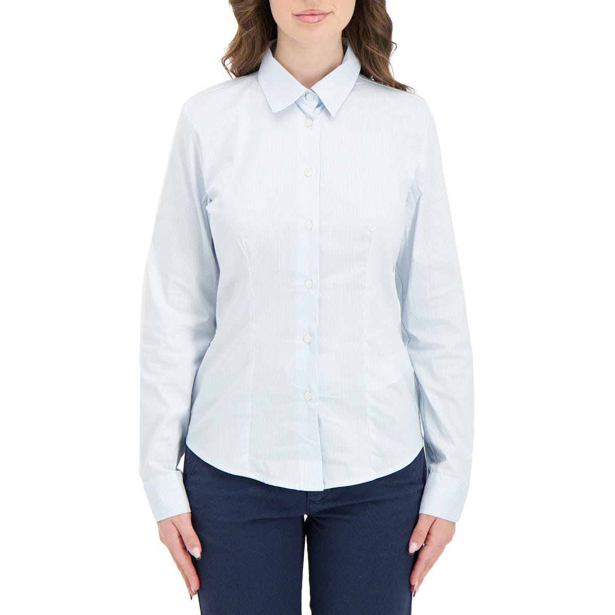 CAMICIA SLIM IN POPLINE STRETCH DONNA