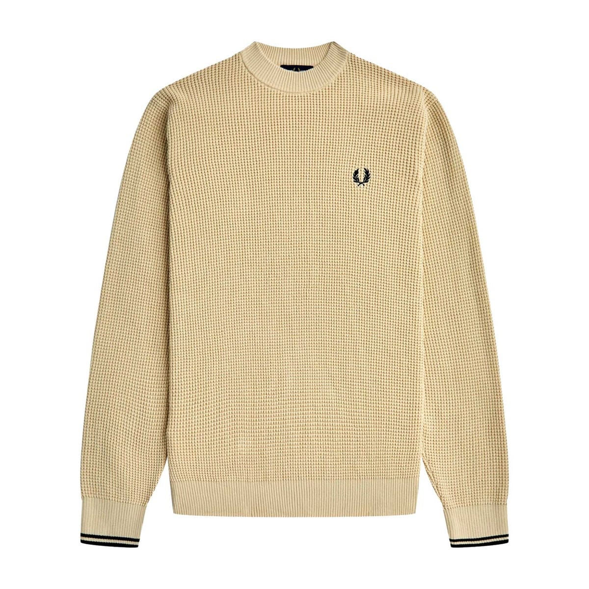 MAGLIONE GIROCOLLO WAFFLE