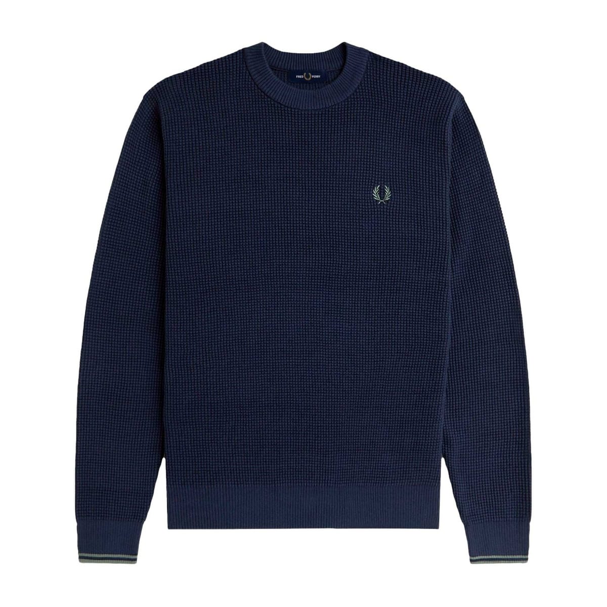 MAGLIONE GIROCOLLO WAFFLE