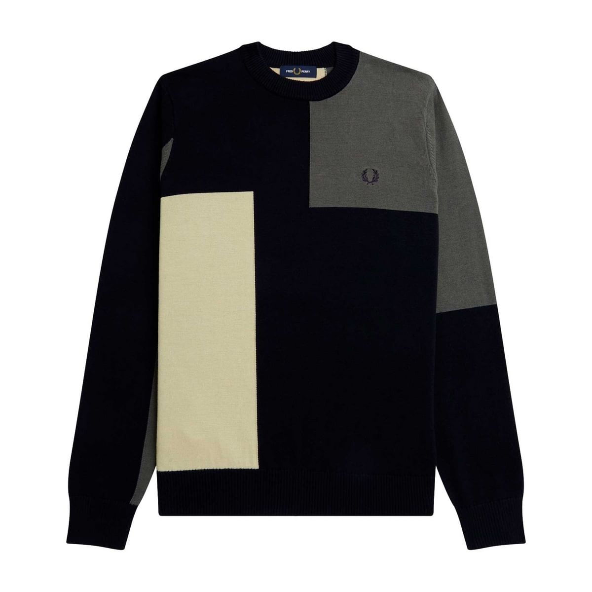 MAGLIONE GIRO COLORBLOCK COTONE