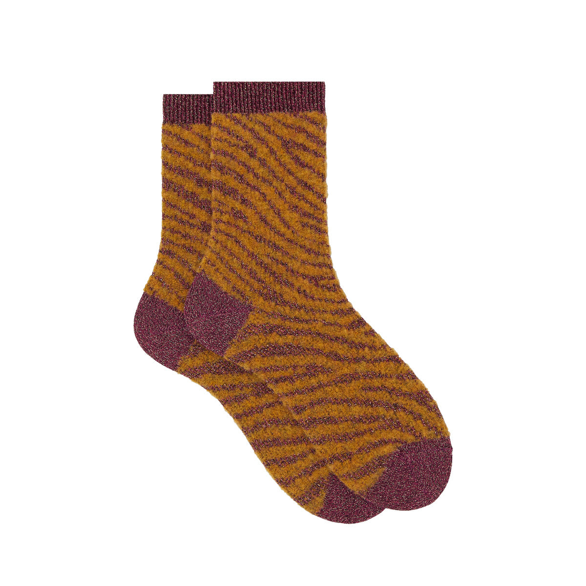 CALZA FANTASIA ZEBRATA LUREX DONNA