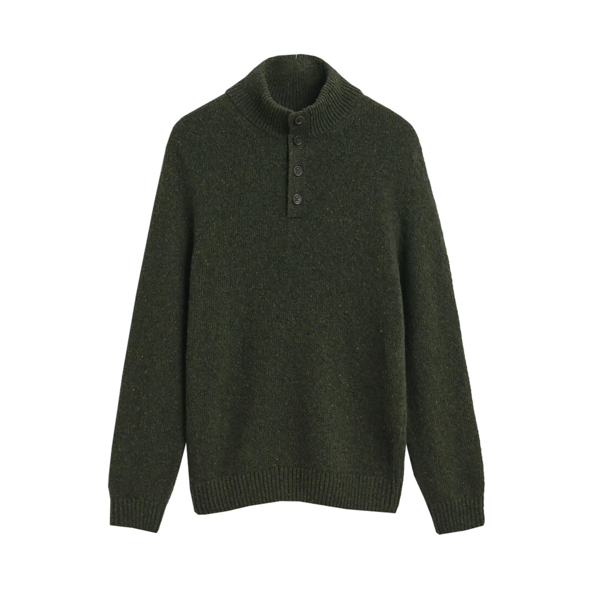 MAGLIONE MOCK NECK BOTTONATO
