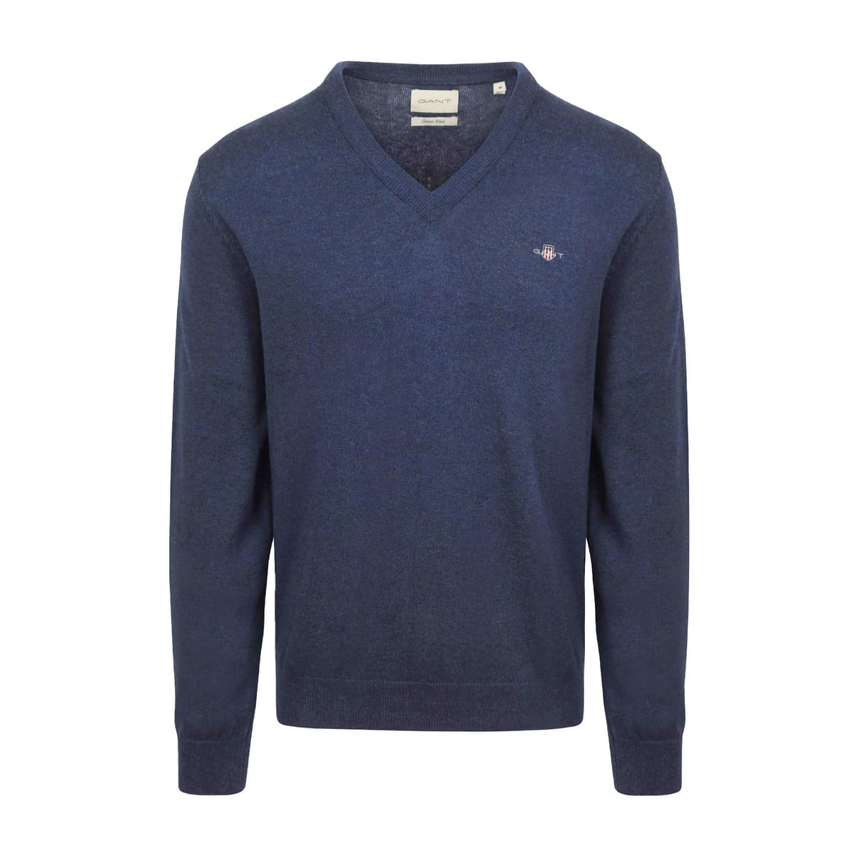 MAGLIONE SCOLLO V IN COTONE E LANA