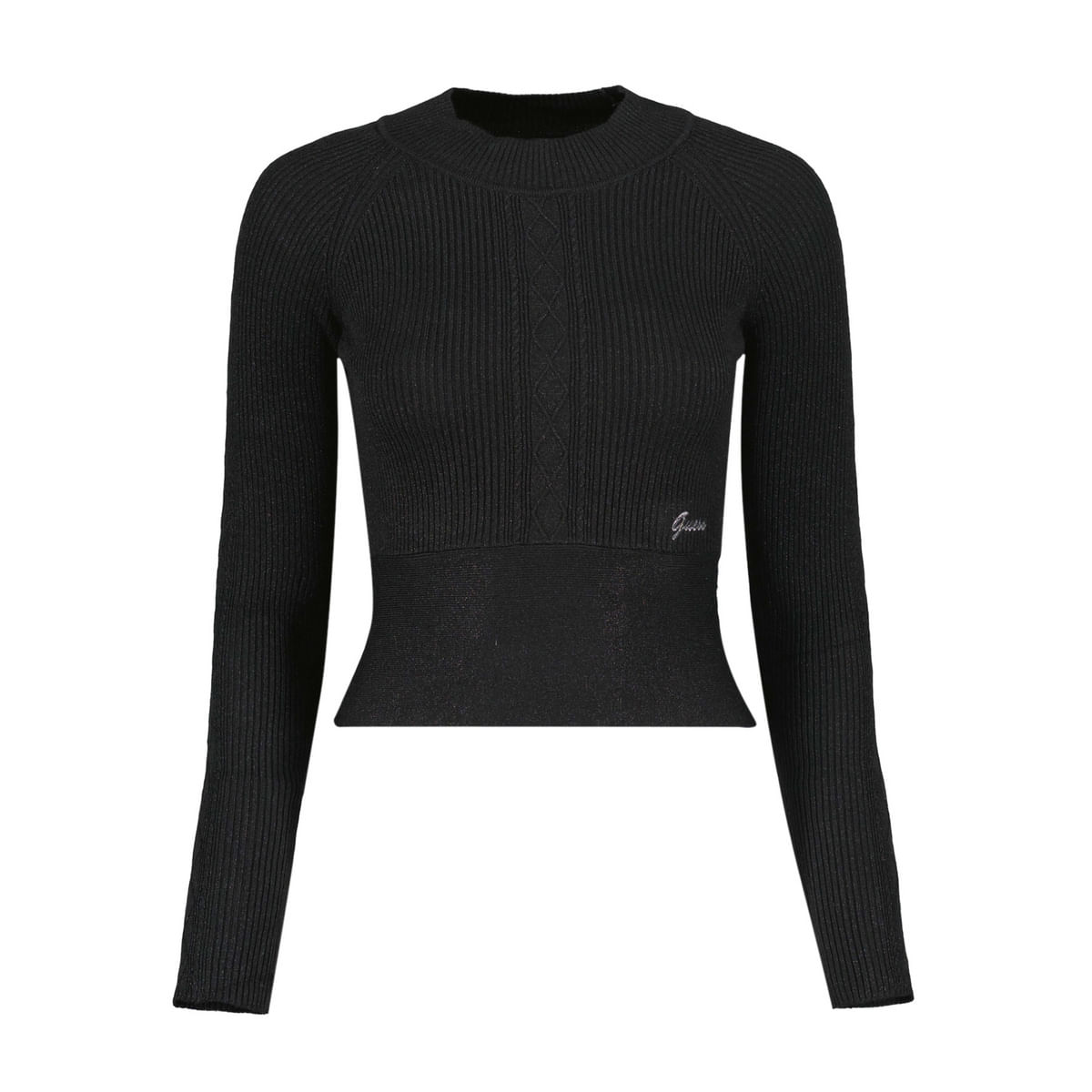MAGLIONE CROP MIX LUREX MELODIE DONNA