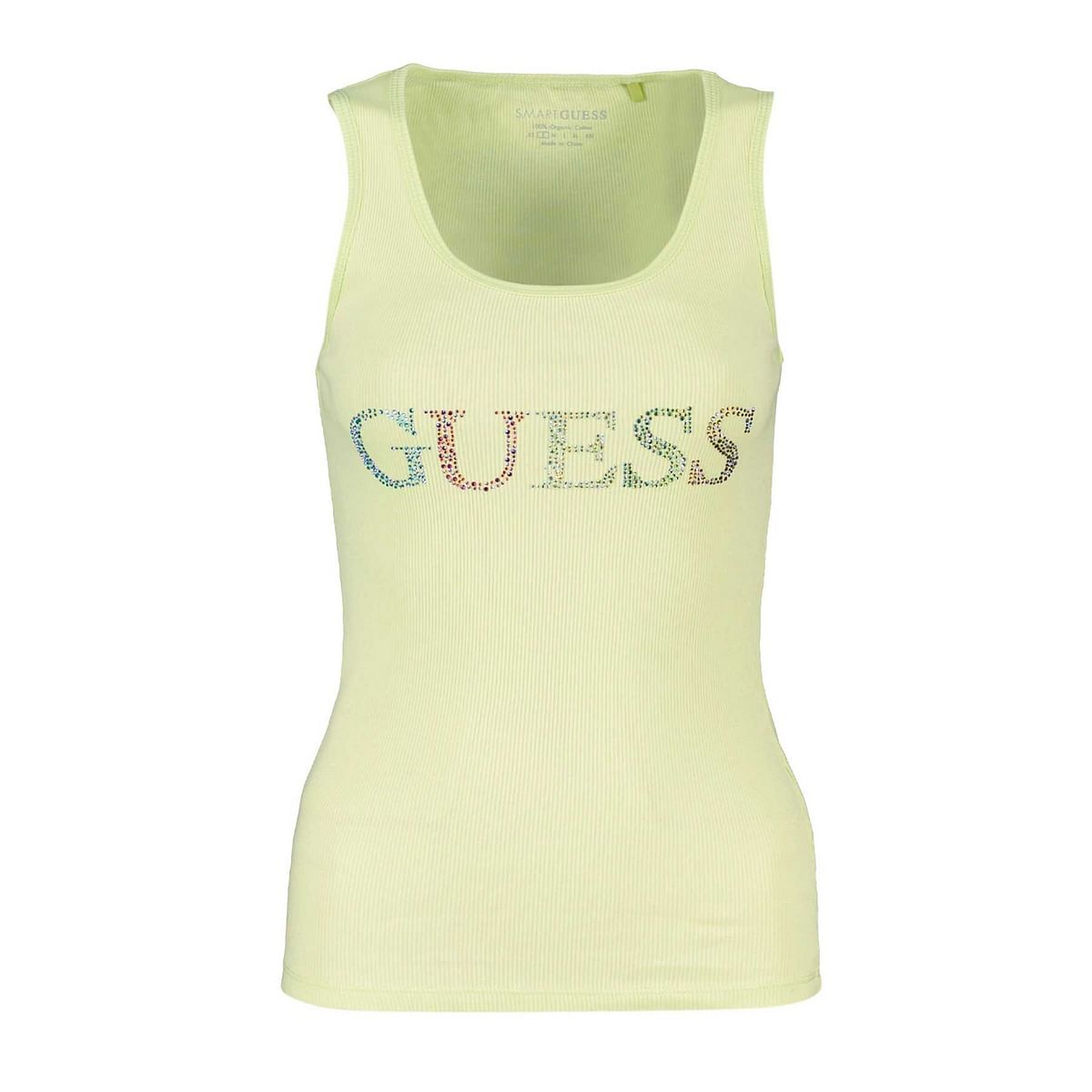 CANOTTA COSTINE LOGO STRASS DONNA