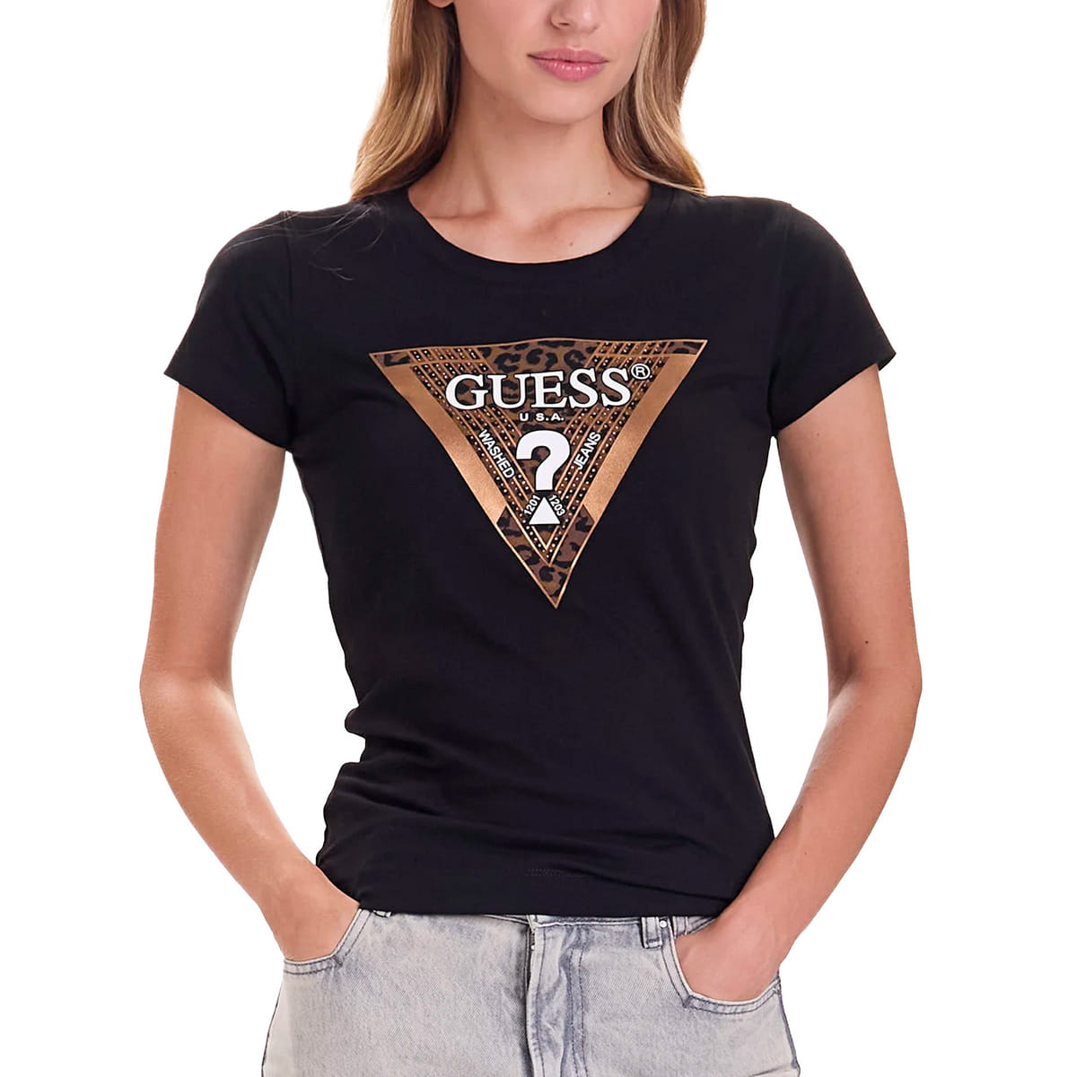 T-SHIRT SS TRIANGLE LEO DONNA