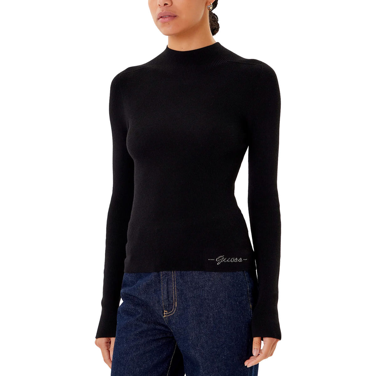MAGLIONE LUPETTO MISTO CACHEMIRE DONNA
