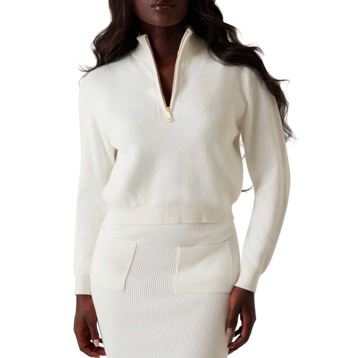 MAGLIA MEZZA ZIP IN VISCOSA DONNA