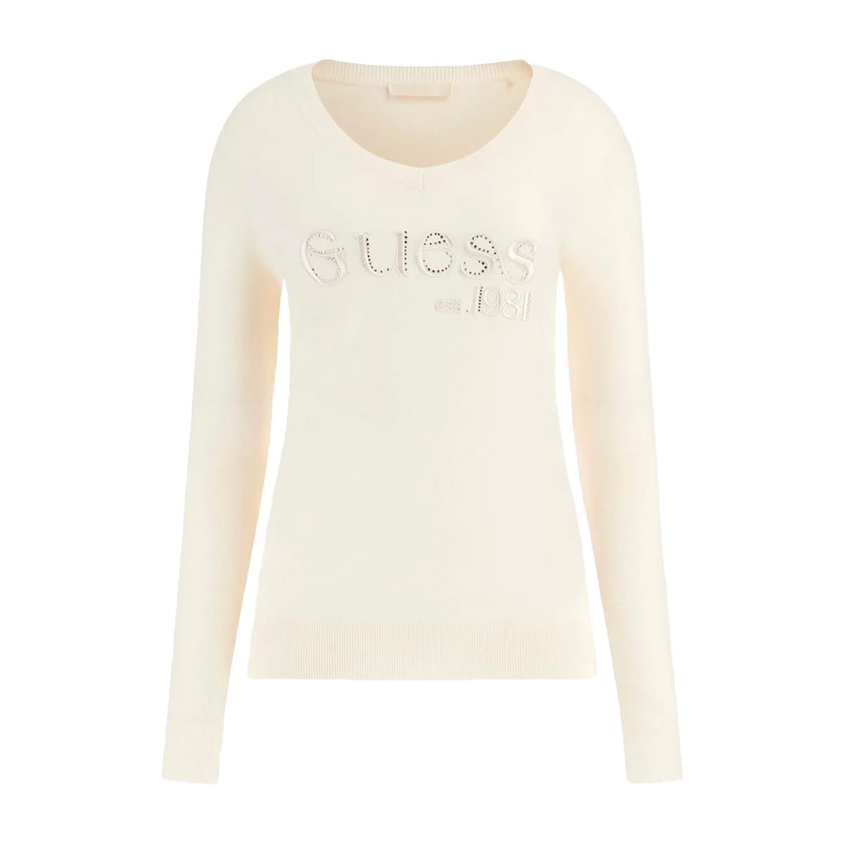 MAGLIONE SCOLLO V LOGO DONNA