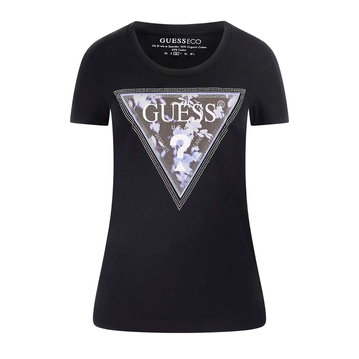 T-SHIRT FLOWERS LOGO DONNA