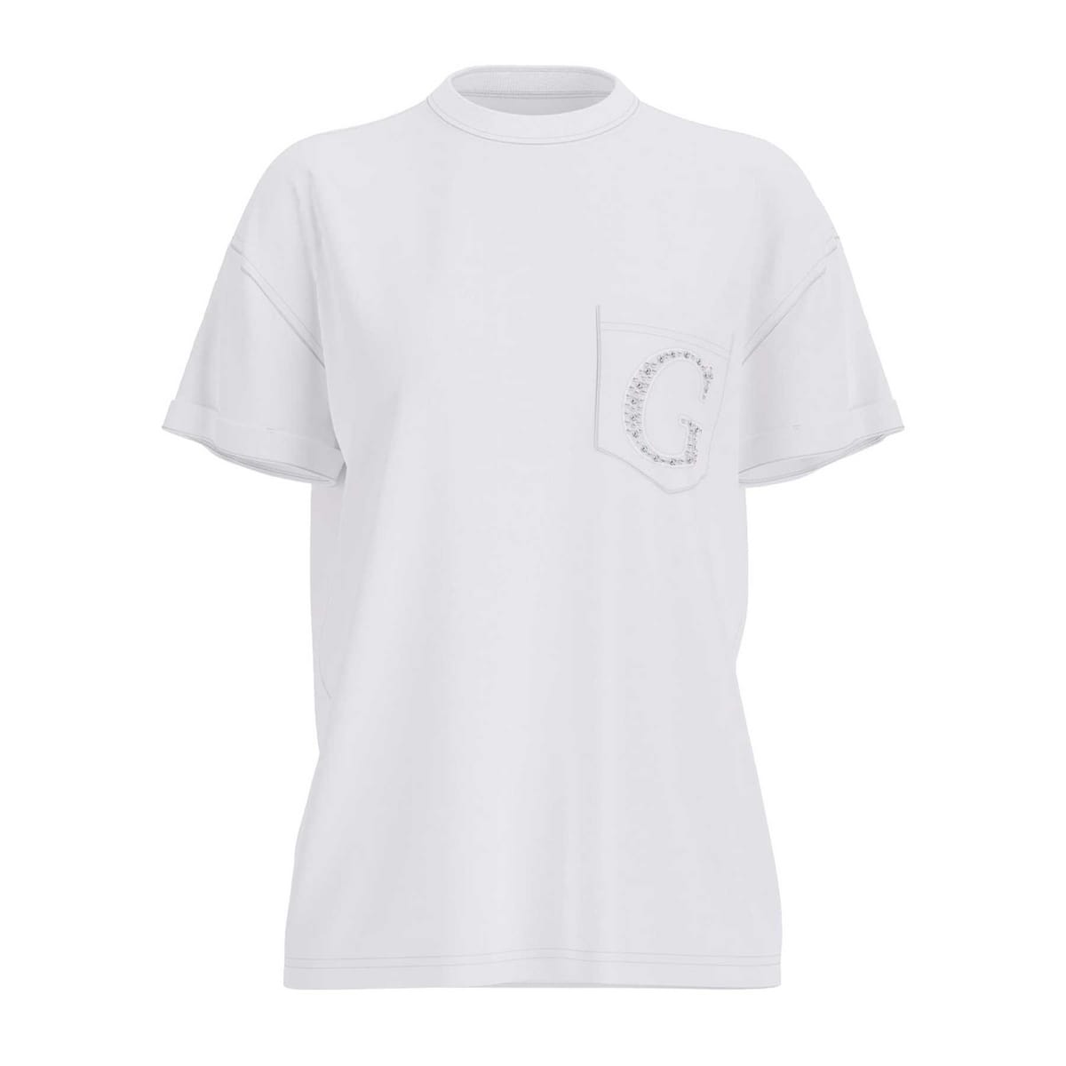 T-SHIRT OVER CON TASCHINO DONNA