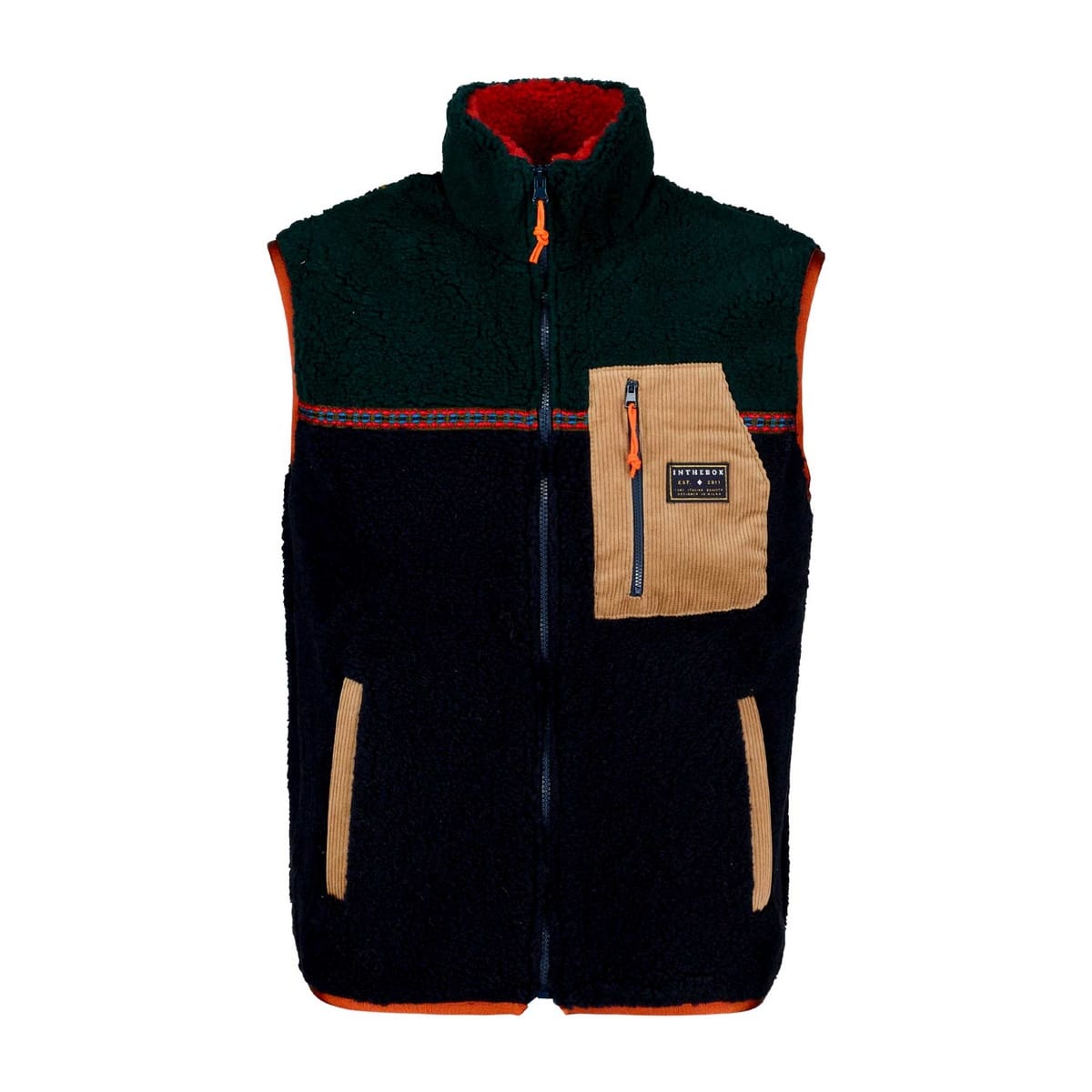 GILET ORSETTO BICOLOR