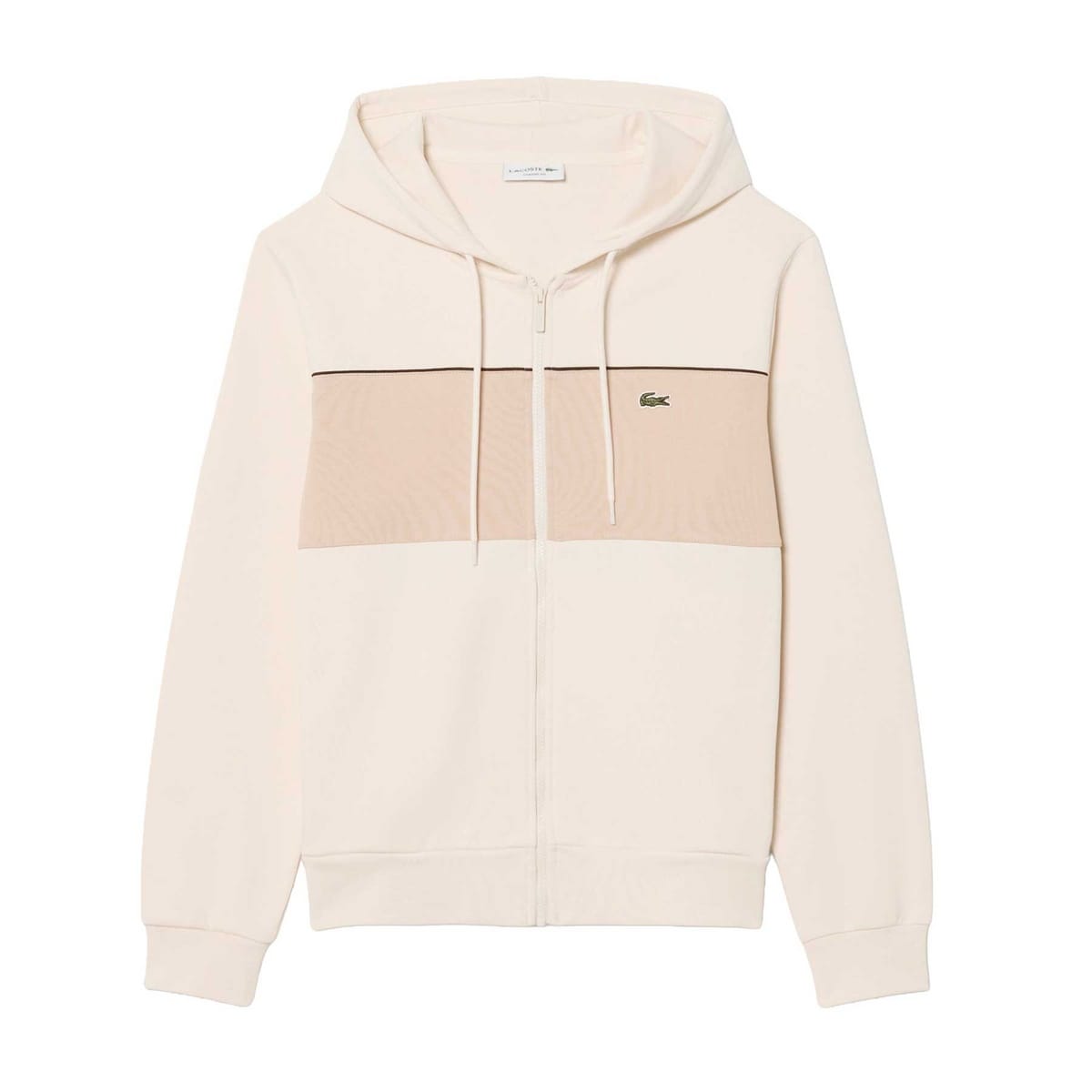 FELPA  CON CAPPUCCIO FULL ZIP COLOR BLOCK