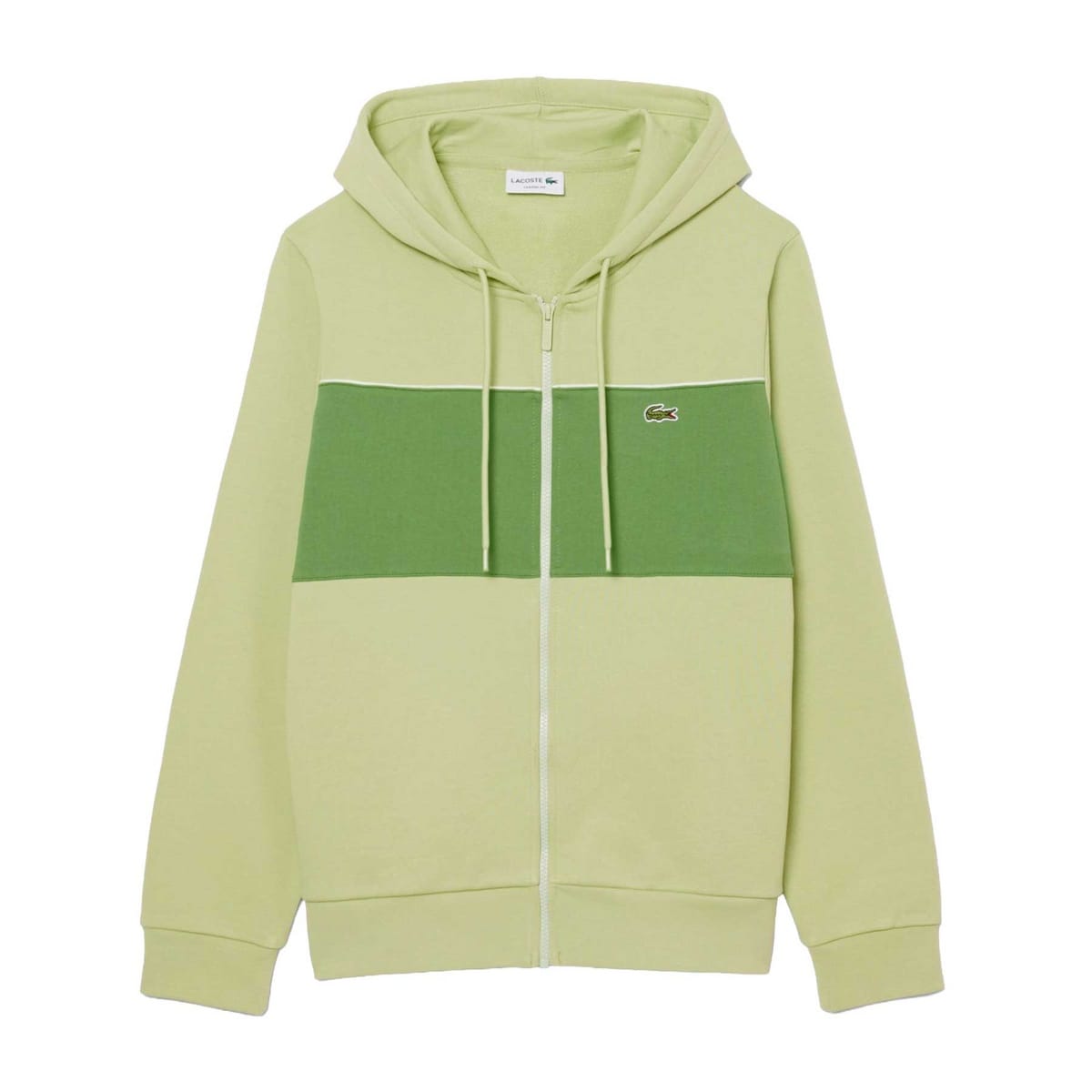 FELPA  CON CAPPUCCIO FULL ZIP COLOR BLOCK