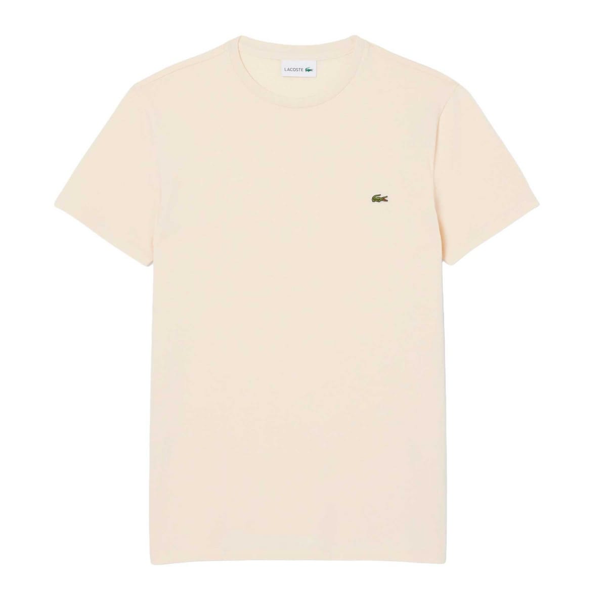 T-SHIRT LOGO IN COTONE PIMA PANNA