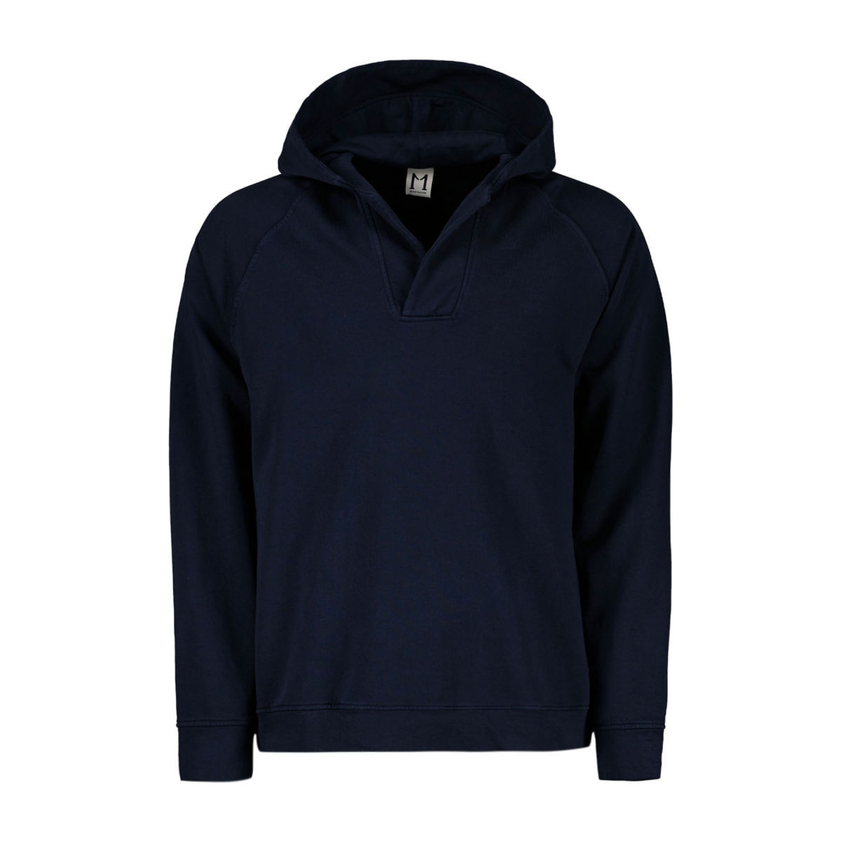 FELPA CON CAPPUCCIO E COLLO SCIALLE