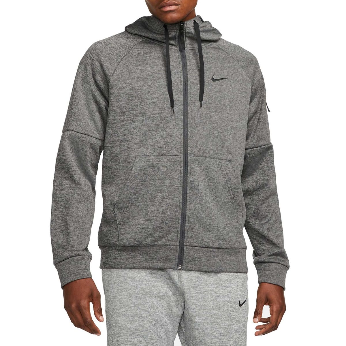 FELPA FULL ZIP CON CAPPUCCIO THERMA-FIT