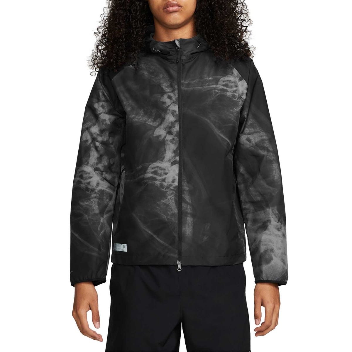 GIACCA CON CAPPUCCIO STORM-FIT RUN DIVISION FLASH