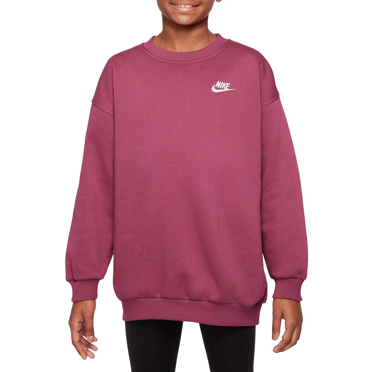 FELPA GIROCOLLO CLUB OVERSIZE BAMBINA