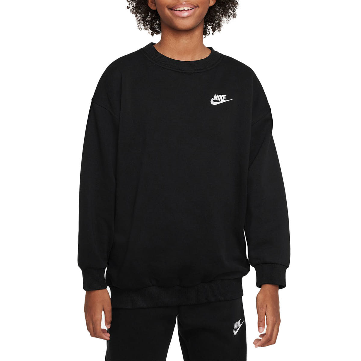 FELPA GIROCOLLO CLUB OVERSIZE BAMBINA