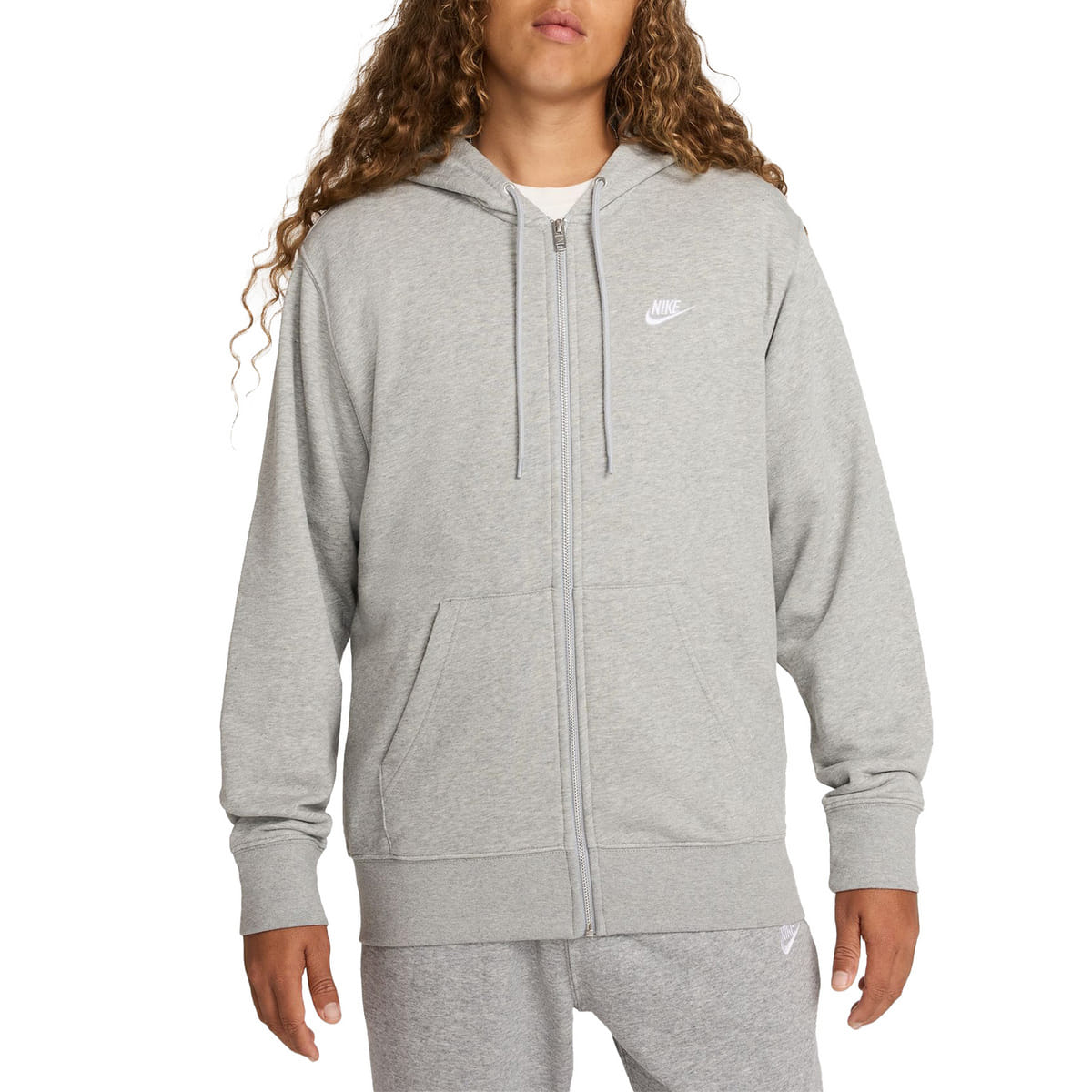 FELPA FULL ZIP CON CAPPUCCIO CLUB MINI LOGO
