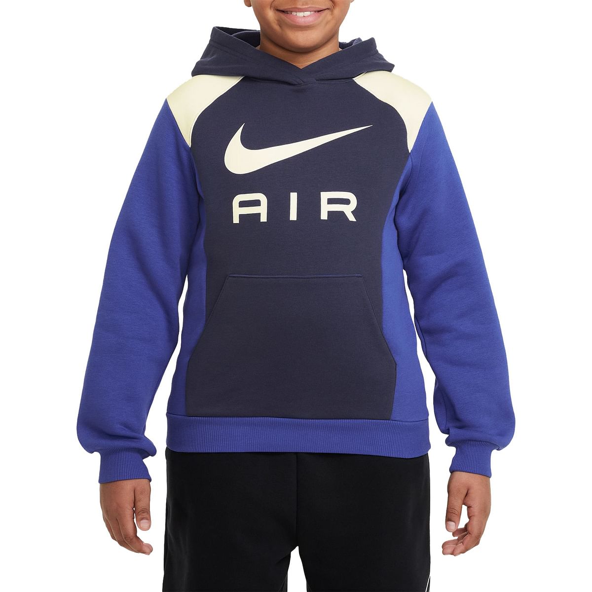 NIKE FELPA CON CAPPUCCIO AIR BAMBINO 049639601 060 ANTHRACITE Felpe Abbigliamento Bambino Moda