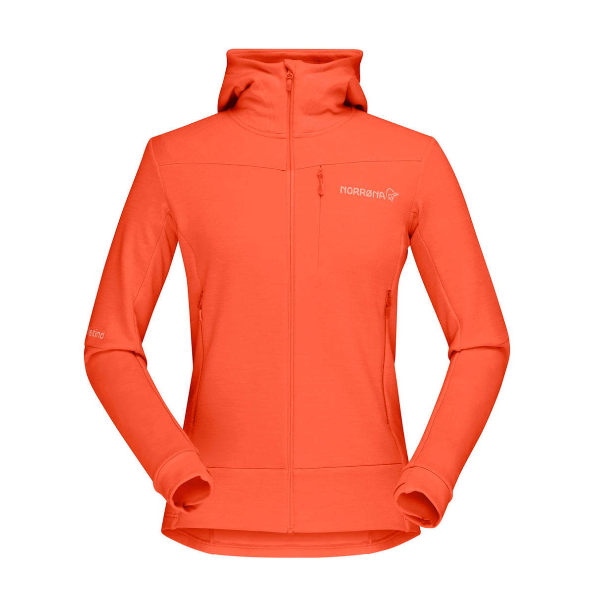 SOTTOTUTA FULL ZIP CON CAPPUCCIO FALKETIND DONNA