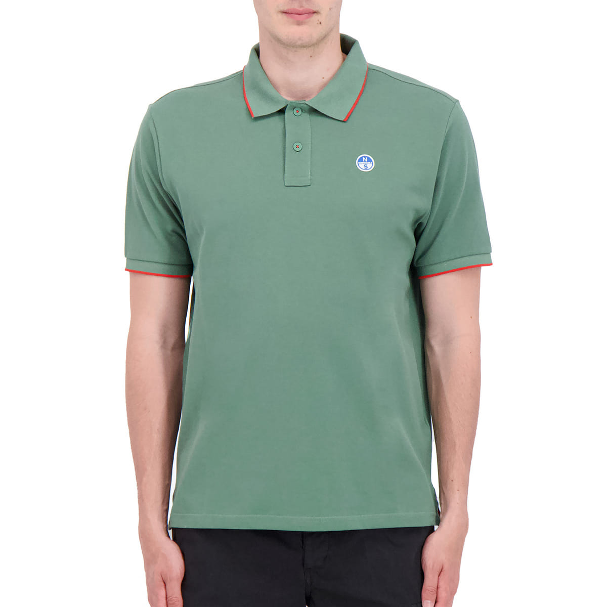 POLO CON BORDI A CONTRASTO