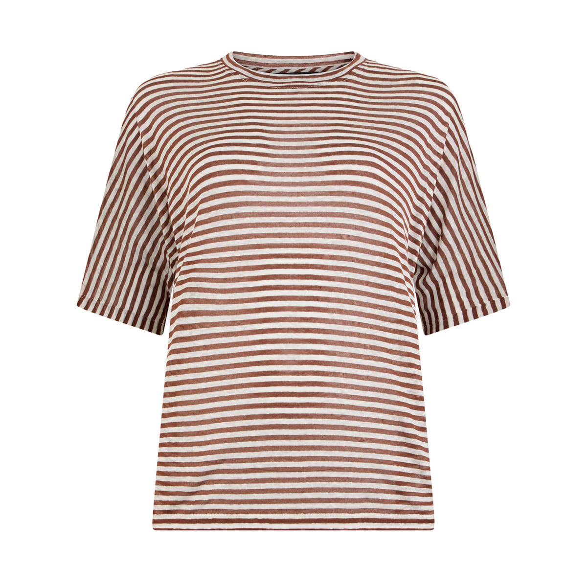 T SHIRT IN LINO VISCOSA COSTANTINE RIG DONNA