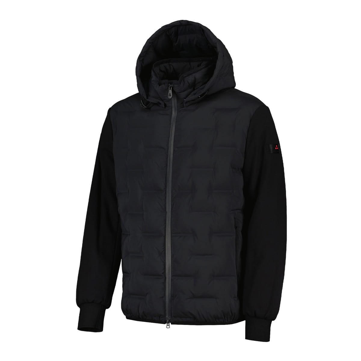 GIACCA CON CAPPUCCIO BI-MATERIALE HOLZER