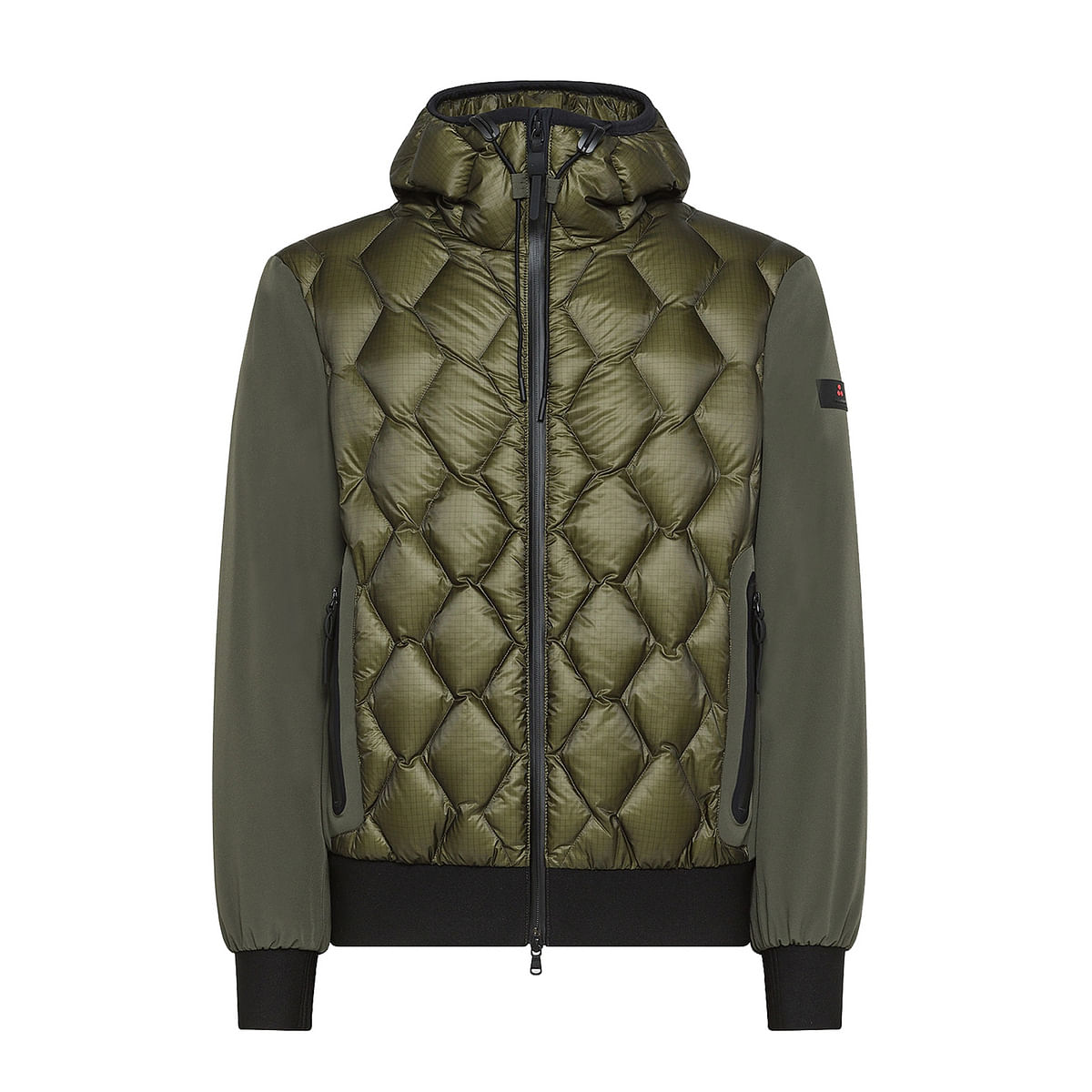 PIUMINO CON CAPPUCCIO BI-MATERIALE KOONS