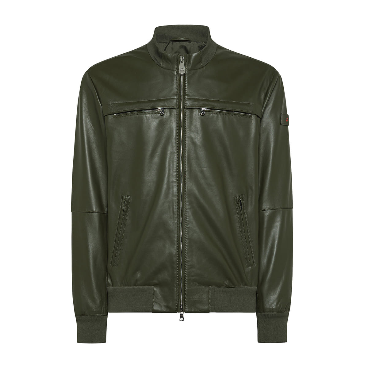 BOMBER IN PELLE SANDS