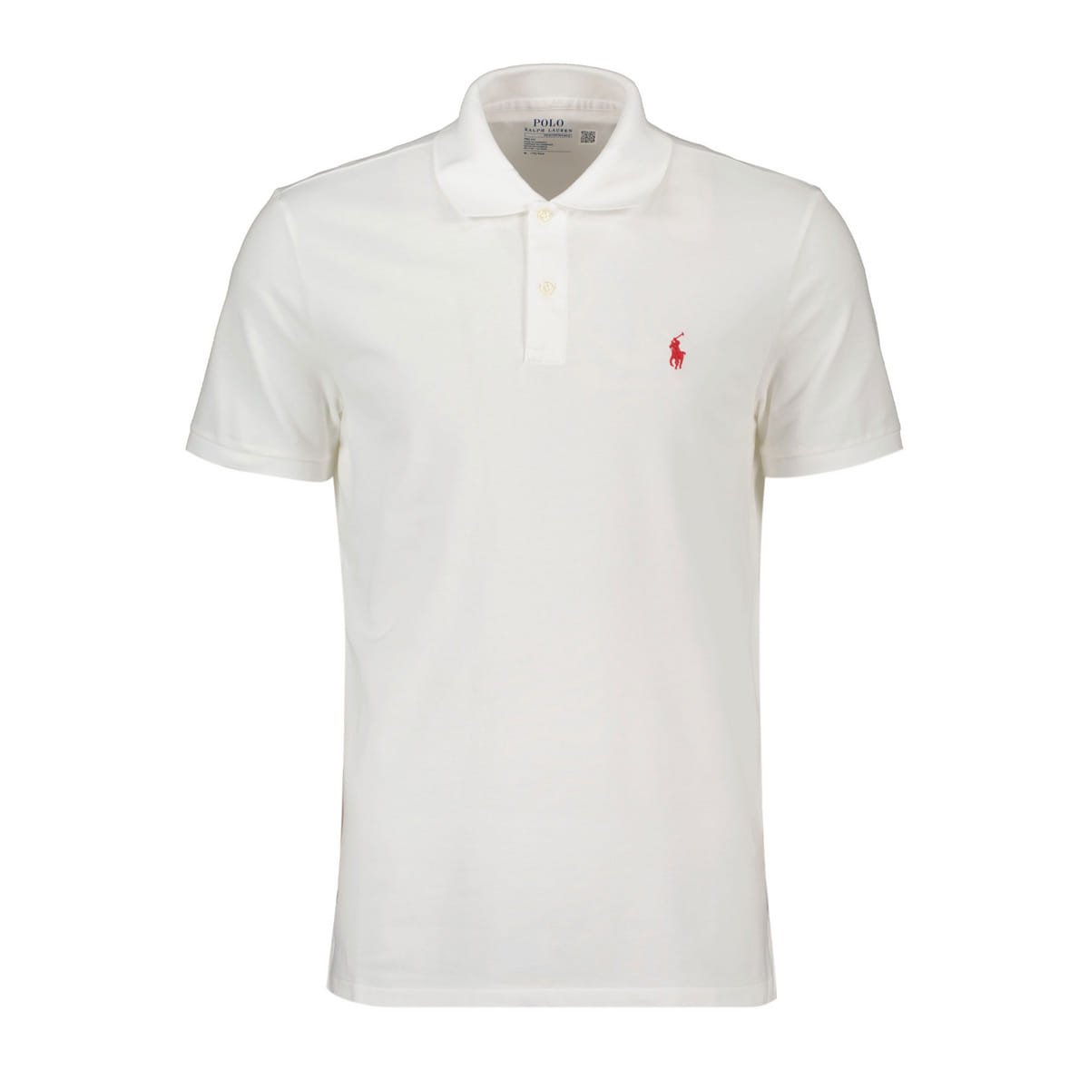 RALPH LAUREN - POLO IN PIQUE' STRETCH - 046969601_006 - PURE WHITE