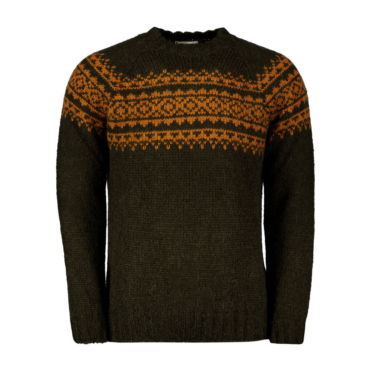 MAGLIONE GIROCOLLO MIX MOHAIR BRUSCED YOKE