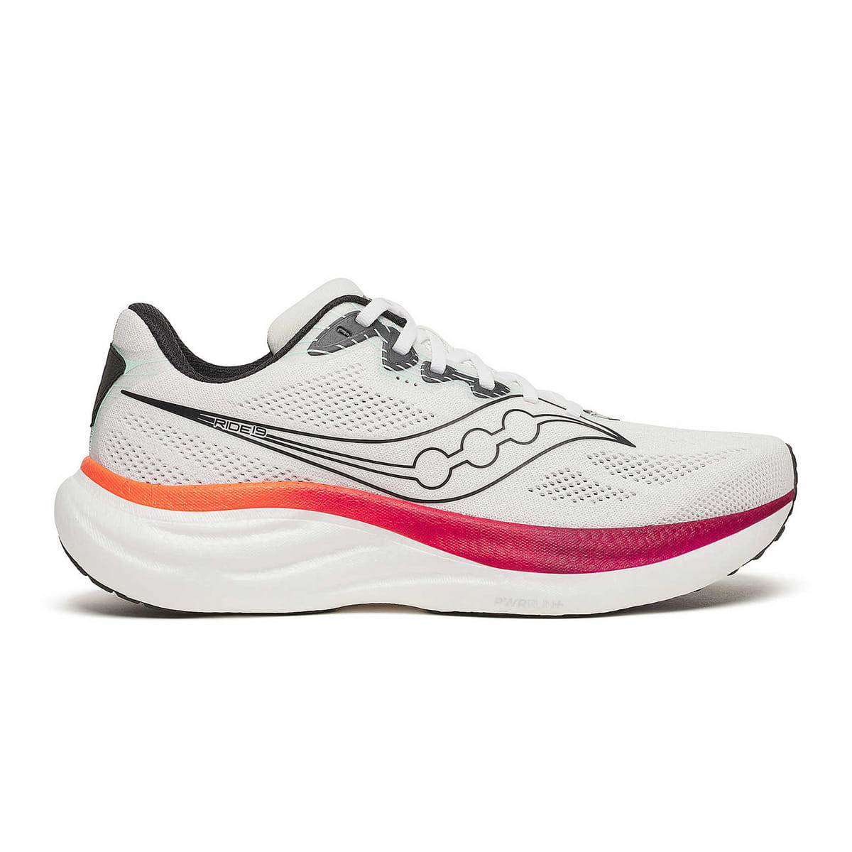 Saucony Ride 19 Color White Crimson, Size 42.5 Eu 172 - White Crimson 42.5