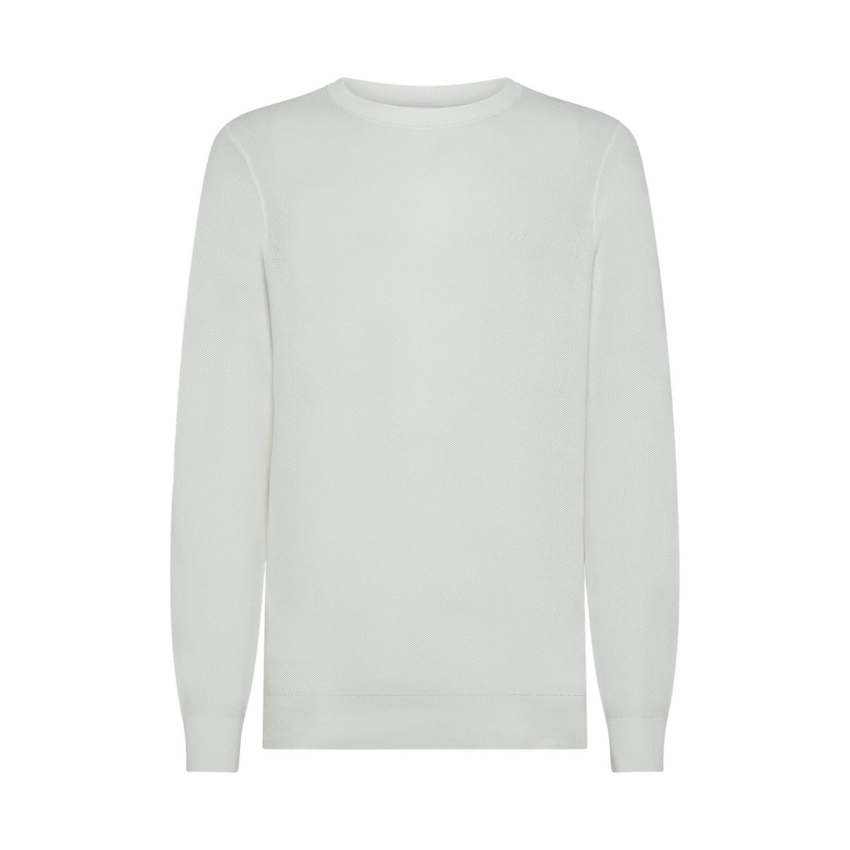 MAGLIONE GIROCOLLO IN COTONE A GRANA DI RISO VINTAGE