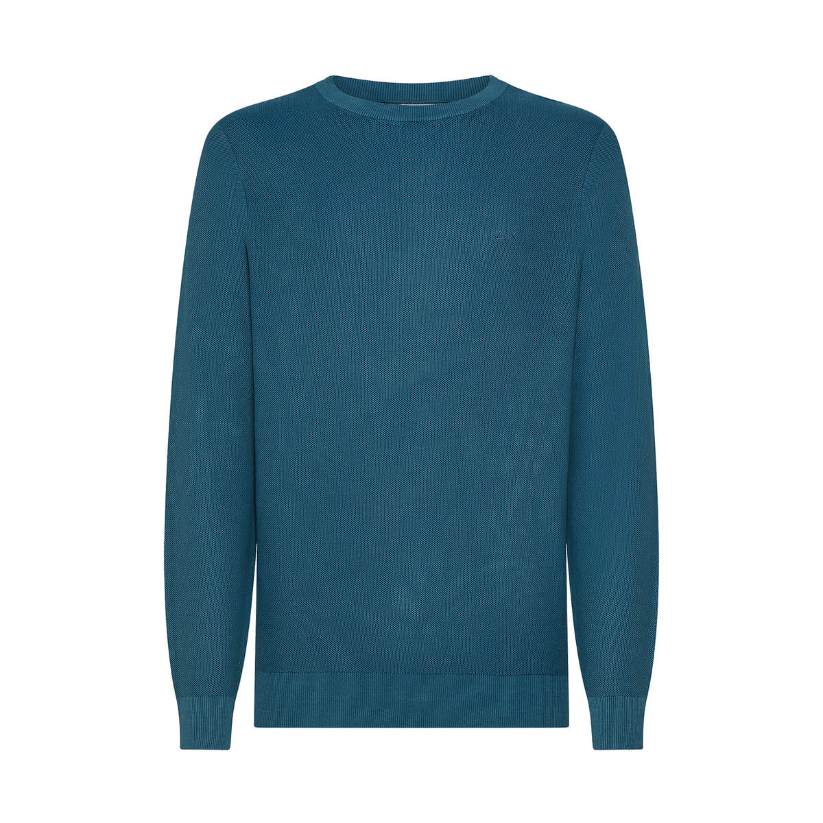 MAGLIONE GIROCOLLO IN COTONE A GRANA DI RISO VINTAGE