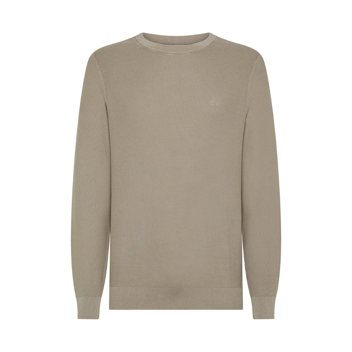 MAGLIONE GIROCOLLO IN COTONE A GRANA DI RISO VINTAGE