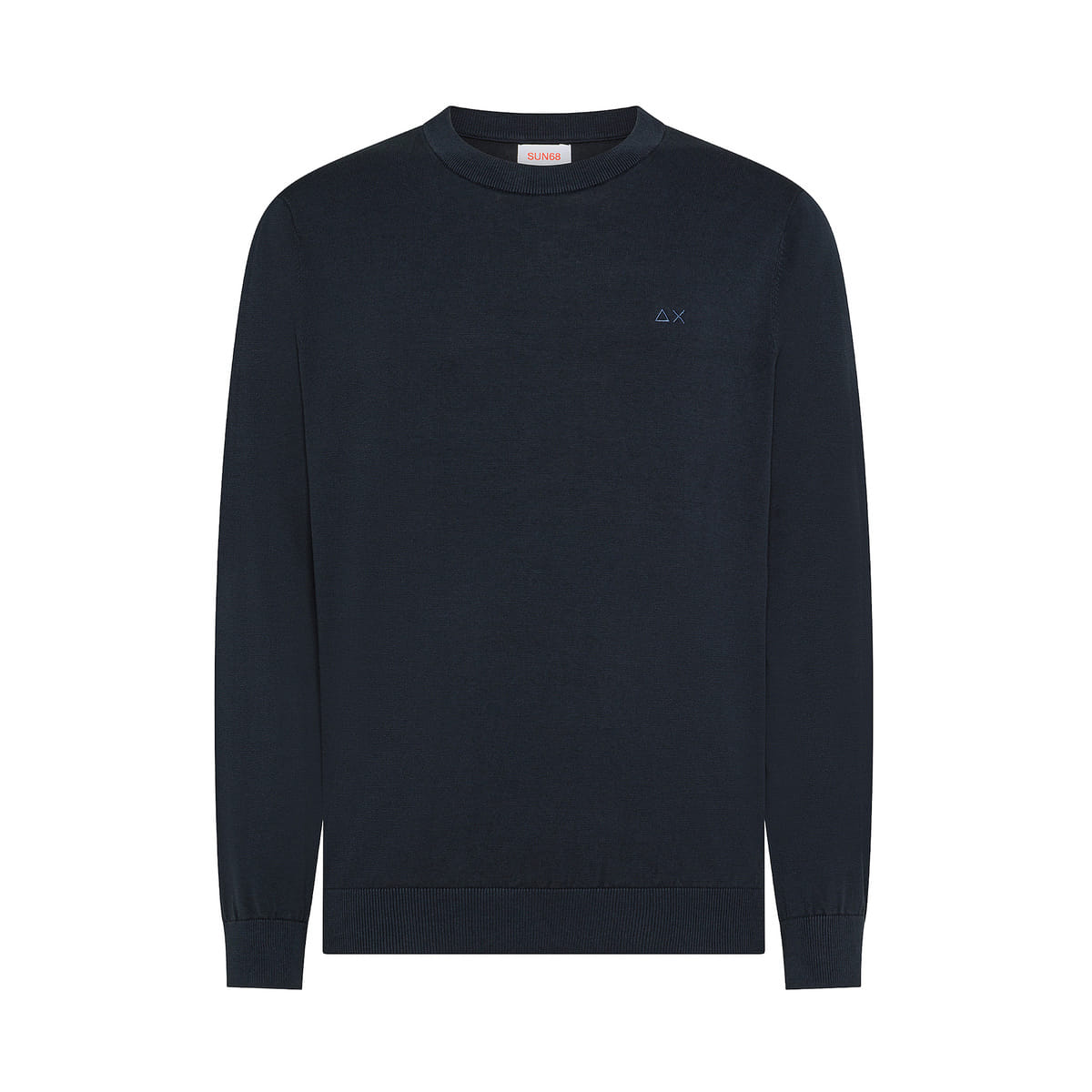 MAGLIONE GIROCOLLO COTONE CREP LAVATO